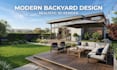 create realistic 3d backyard, patio and garden design rendering