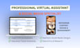 be your professional virtual assistant for any admin task