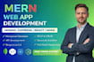 be your mern stack developer for web app development
