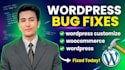 fix wordpress issues, fix wordpress error, wordpress bug fix, woocommerce fix
