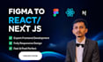 convert figma to react js, next js responsive web app