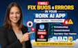 fix bugs and errors in your rork ai app