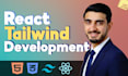 build a responsive react js and tailwind CSS website