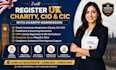 register UK charity cio cic charity commission hmrc gift aid governing documents