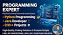 python programming tasks, java cpp projects and web development