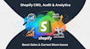 do shopify cro, audit or analytics for sales boost or store correction