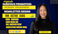do substack promotion substack newsletter substack subscriber substack coaching