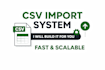 scalable CSV import system with validation and queue