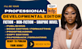 do book editing, line editing and amazon kdp kindle ebook paperback formatting