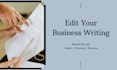 edit and proofread business documents, emails, and resumes
