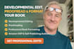 developmental edit nonfiction children book format proofread fiction book memoir
