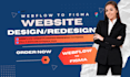 migrate webflow to figma, design webflow website or landing page