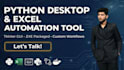 build a custom modern python gui desktop app to automate your excel workflow