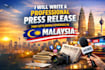 write a professional press release that gets media coverage in malaysia