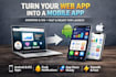 convert your website, vibecoded, replit, lovable base44 app into android and ios