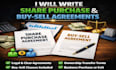 write share purchase and buy sell agreements