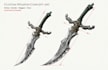 design custom knife, sword, dagger, gun and weapon concept art