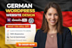design or redesign a german wordpress website with elementor pro