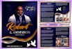 design obituary program, funeral program, funeral flyer, church, event poster,