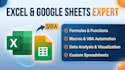 do microsoft excel, excel vba, excel formulas, excel macros, and google sheets