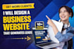 design a business website that generates leads for your company