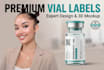 design professional vial labels and bottle supplement packaging