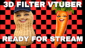 create custom 3d ar vtuber filter for snap camera and lens studio for streaming