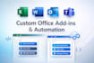 develop custom office addins for excel, word, outlook, ms office 365 powerpoint