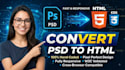 convert psd to html, image to html, pdf to responsive html