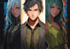 create a unique custom manga character illustration