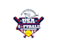 create attractive and imagination softball  logo design