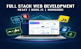 create a modern react website with node js backend