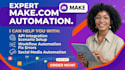setup make com automation, fix make com scenario made com expert make automation
