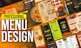 design professional restaurant food menu layout