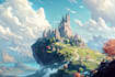 design fantasy background and landscape