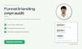 do a funnel audit and landing page audit to boost your conversions