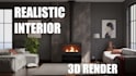 design realistic 3d interior visualization in blender