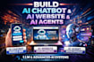 build ai chatbot mobile app ,ai website and ai agent development lim