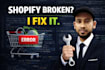 fix shopify liquid code, customize theme, and solve shopify bugs