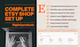 set up your etsy shop with optimized SEO and listings, etsy shop setup