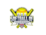 create attractive and imagination softball  logo design