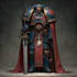illustrate custom warhammer 40k hero or commander