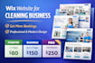 create a wix website for house cleaning and janitorial services
