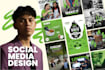 design stunning feeds or carousel for instagram and facebook