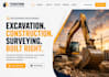 design wix excavation website construction  website surveyor  contractor website