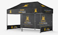 do tent design, table cover, canopy tent, roll up banner, backdrop