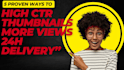 design eye catching youtube thumbnail for high CTR