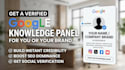create and optimize a verified google knowledge panel for you or your brand