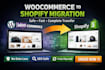 migrate woocommerce to shopify website, transfer wordpress to shopify migration