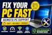 fix windows 10,11 PC issues remotely fast